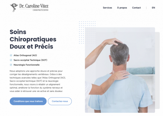 Chiropraticienne Caroline Vitez siteweb