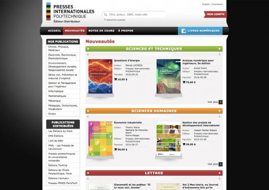 Screenshot Presses Internationales Polytechnique Screenshot Presses Internationales Polytechnique